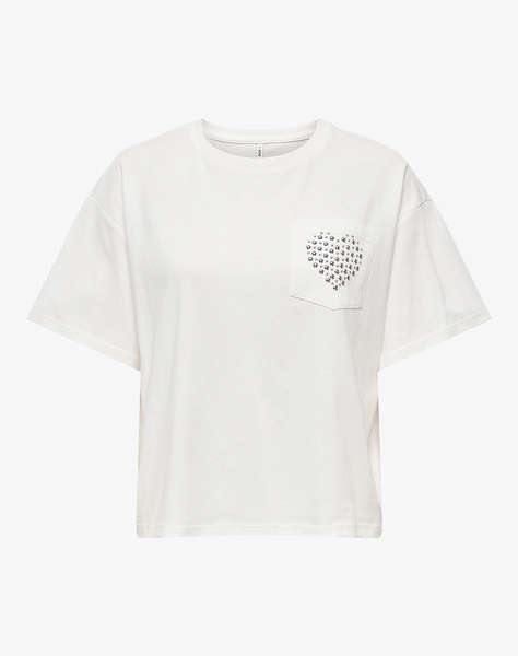 ONLY ONLTERZA S/S O-NECK TOP BOX JRS