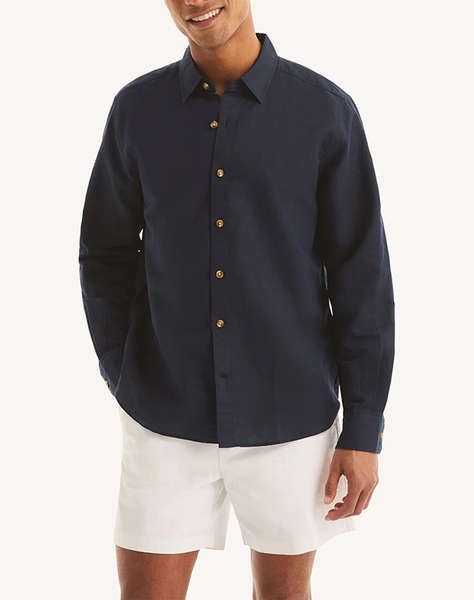 NAUTICA РИЗА ΜΜ L/S LINEN SOLID FCA