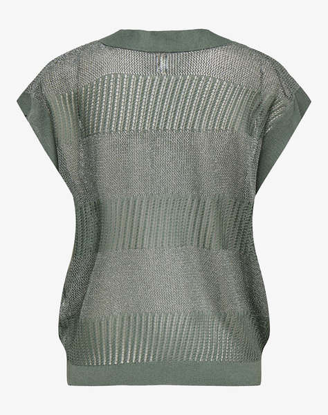 ONLY ONLNOELLE SS STRUCTURE GLITTER VNECK KNT