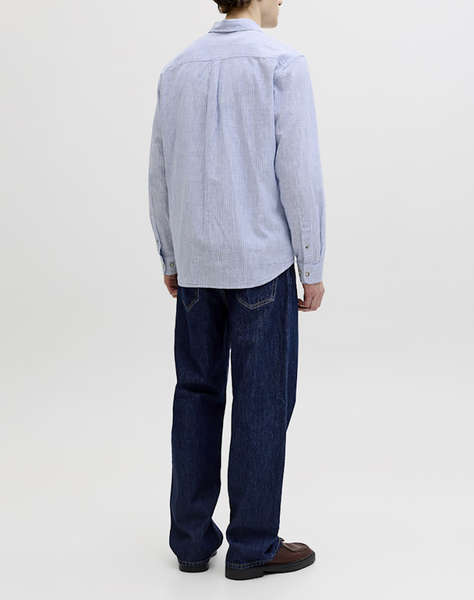 JACK&JONES JJESUMMER LINEN BLEND SHIRT L/S SN