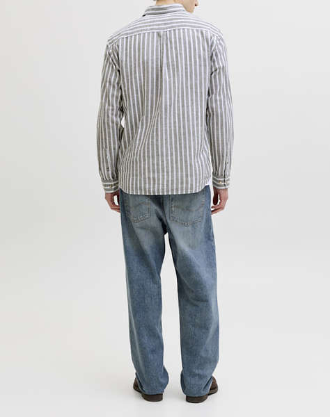 JACK&JONES JJESUMMER LINEN BLEND SHIRT L/S SN