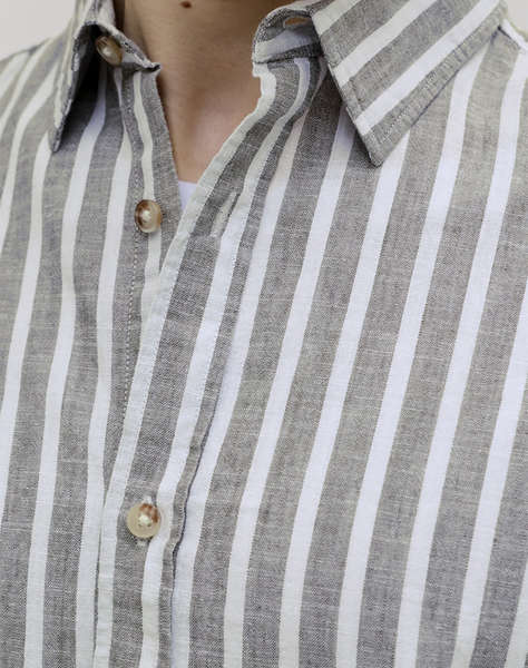 JACK&JONES JJESUMMER LINEN BLEND SHIRT L/S SN