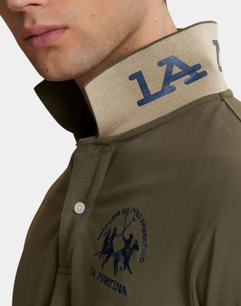 LA MARTINA BLOUSE POLO ΚΜ MAN S/S POLO PIQUET STRETCH