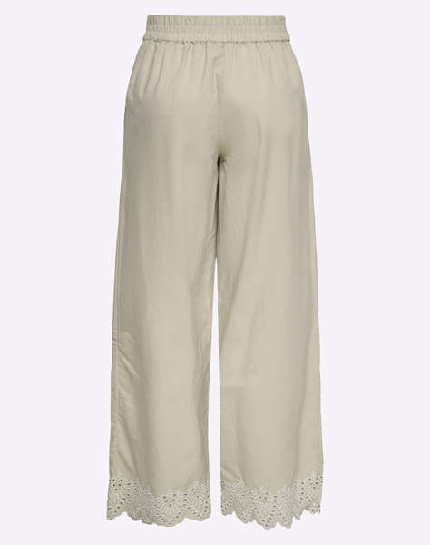 ONLY ONLPAULA TULUM EMB PULL-UP PANT NOOS WVN