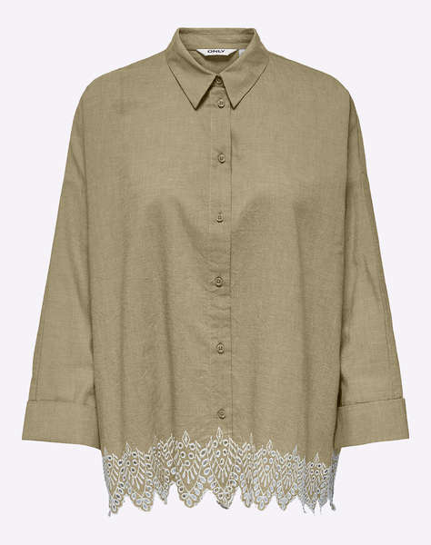ONLY ONLGRACES TULUM LS EMB SHIRT NOOS WVN