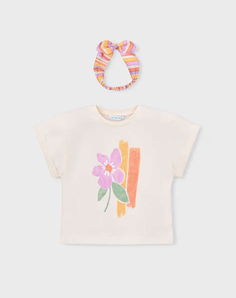 MAYORAL BLOUSE SHORT SLEEVE STRIPS