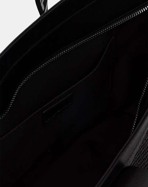 KARL LAGERFELD JEANS KLJ BOX LOGO RAFFIA SHOPPER