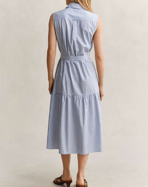 GANT DRESS STRIPE CTN SLEEVELESS DRESS