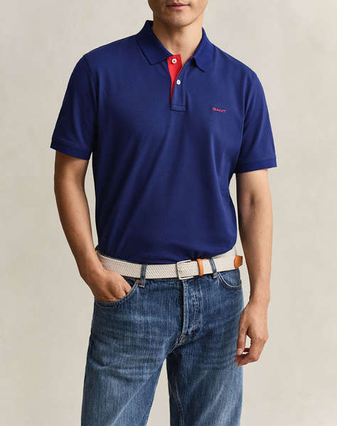 GANT BLOUSE ΚΜ REG CONTRAST PIQUE SS POLO