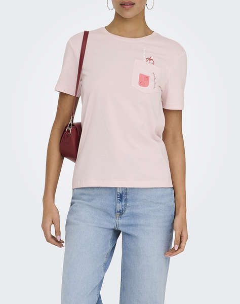 ONLY ONLPOLLY REG S/S POCKET TOP BOX JRS