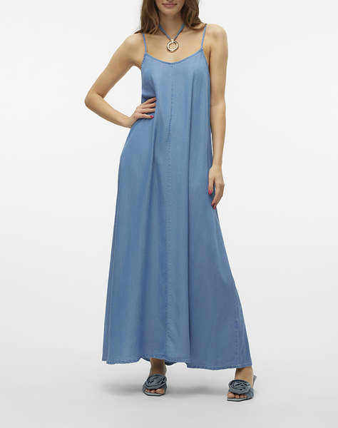 VERO MODA VMHARPER SL STRAP MAXI TENCEL DRESS GA