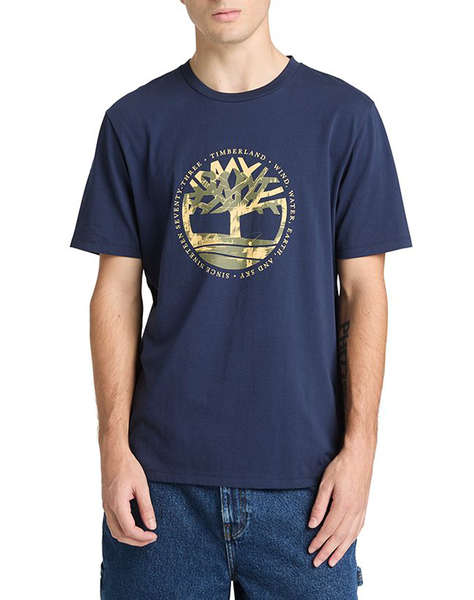 TIMBERLAND Tree Logo Lake House Graphic Tee