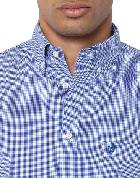 THE BOSTONIANS SHIRT CHESTER REGULAR FIT MiniCheck POPLIN Button-down Regular Fit
