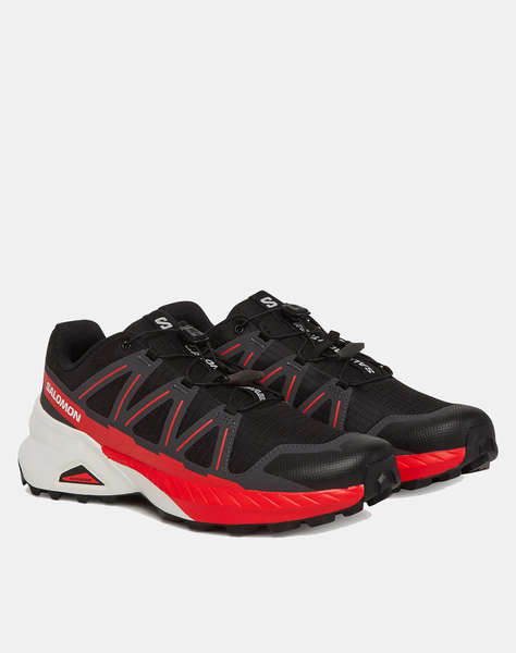 SALOMON  SMU BANK SHOES SPEEDCROSS PEAK BLACK/ASPHALT/FIRD MEN''S SHOES