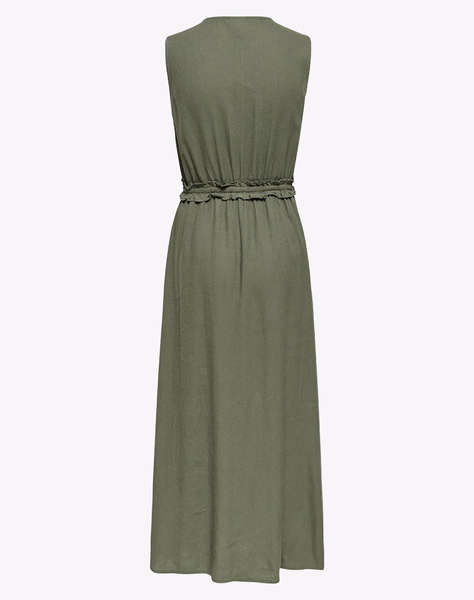 ONLY ONLGOA SL LINEN BL LONG DRESS CC PNT