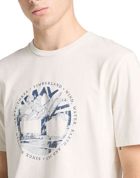 TIMBERLAND Tree Logo Lake House Graphic Tee