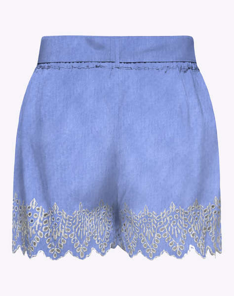 ONLY ONLTULUM EMB LOOSE BELT SHORTS WVN