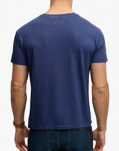 SUPERDRY D1 COTTON CLASSIC LINEN PKT TEE MEN''S BLOUSE