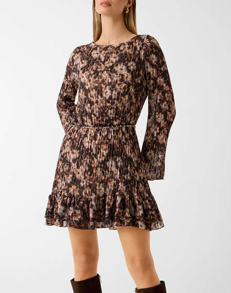 GUESS LS ILENIA PLEAT DRESS WOMEN''S DRESS