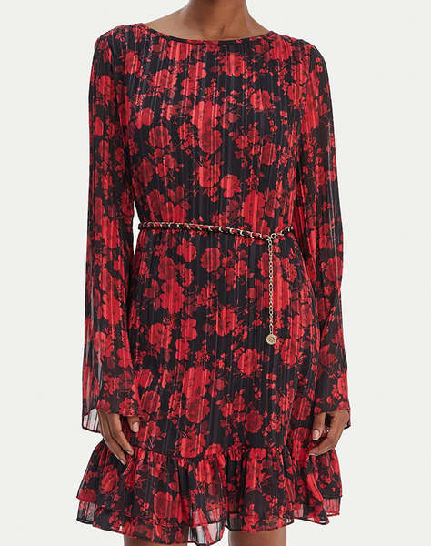 GUESS LS ILENIA PLEAT DRESS WOMEN''S DRESS