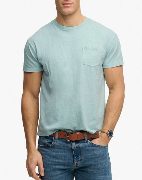 SUPERDRY D1 COTTON CLASSIC LINEN PKT TEE MEN''S BLOUSE