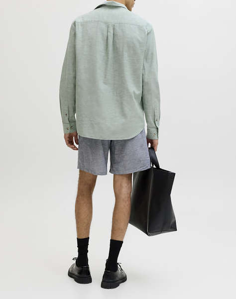 JACK&JONES JJESUMMER LINEN BLEND SHIRT L/S SN