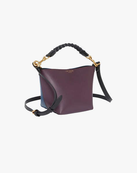 TED BAKER WYNOLA Woven Handle Colourblock Small Bag