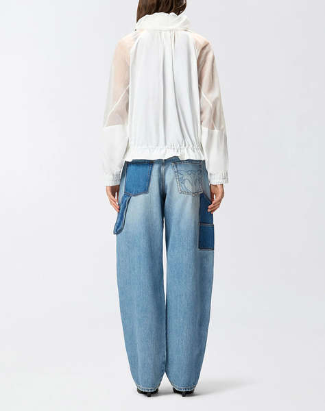 PINKO BETH BLOUSON RIPSTOP ORGANZATO