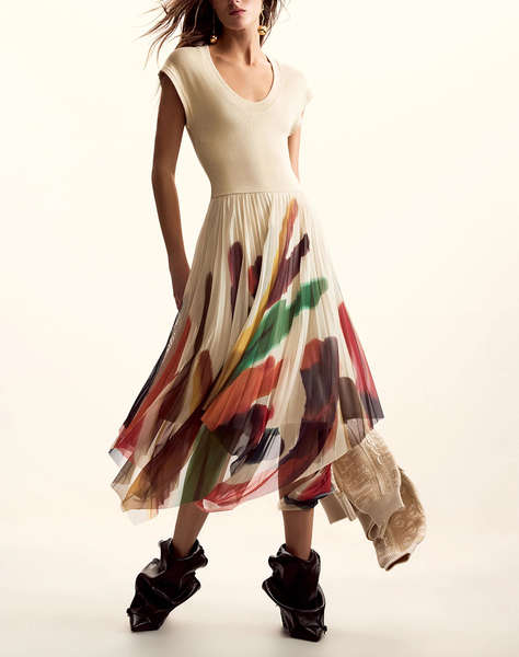 DESIGUAL VEST_BRUSHES_LACROIX WOMEN''S DRESS