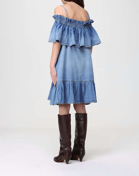 PIN CENACOLO ABITO LIGHT DENIM FLU