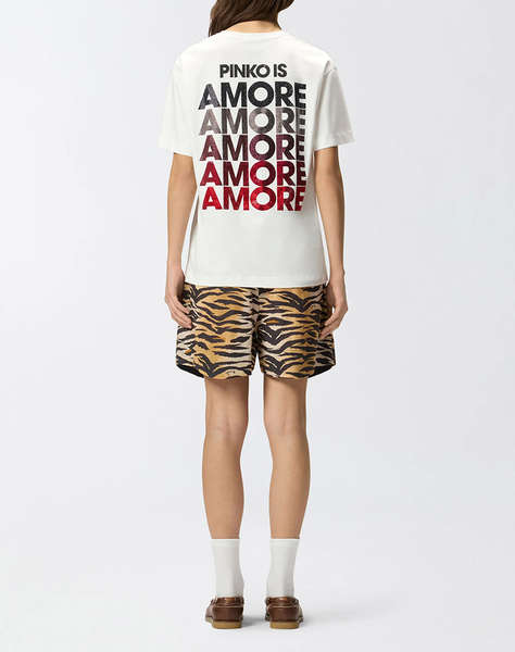 PINKO STREPITOSO T-SHIRT JERSEY LOGO