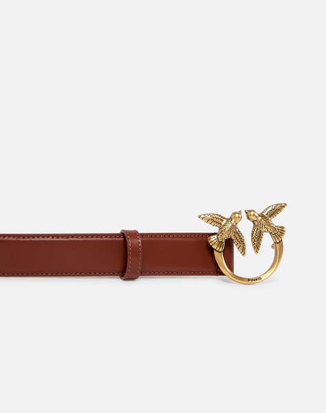 PINKO LOVE BERRY H3 BELT.LOW VITELLO