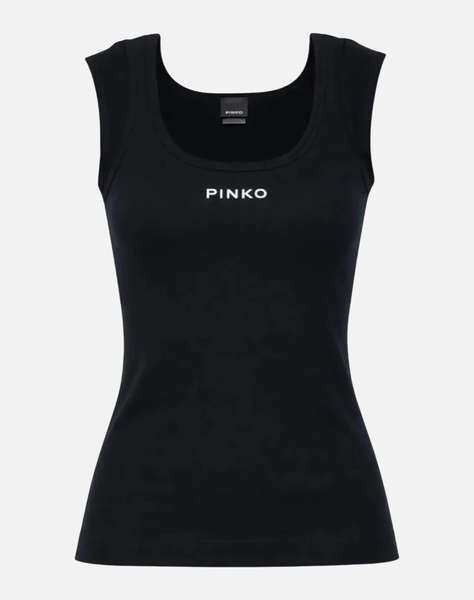 PINKO TENACE TOP COSTINA COTONE LOGO