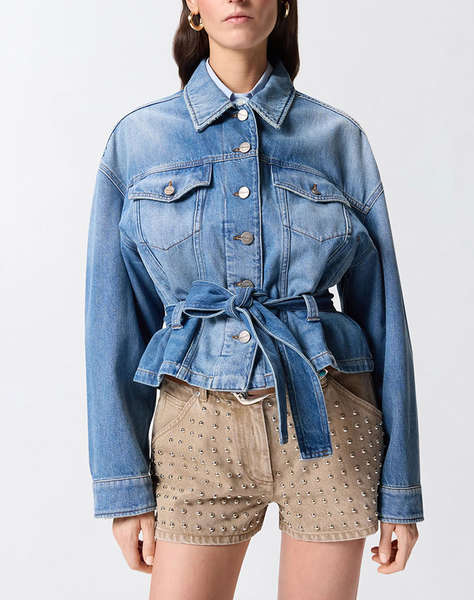 PINKO GIUNGLA GIUBBINO DIRTY BLUE DE