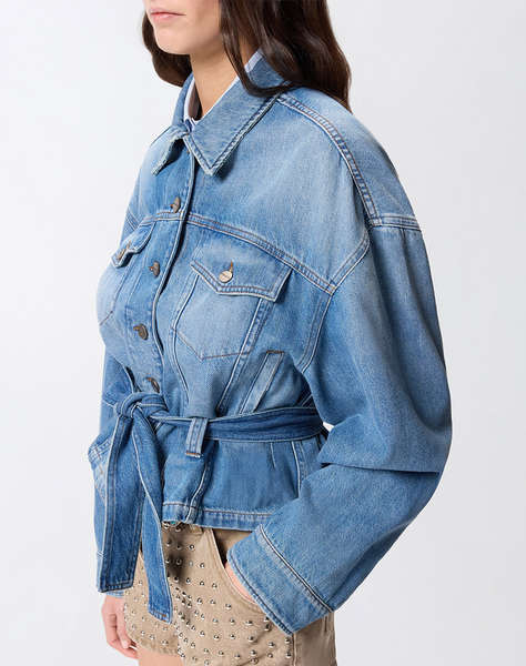 PINKO GIUNGLA GIUBBINO DIRTY BLUE DE