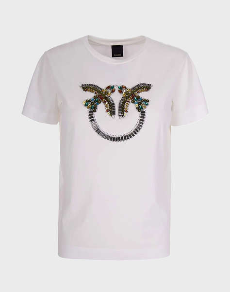 PINKO QUENTIN T-SHIRT JERSEY RICAMO