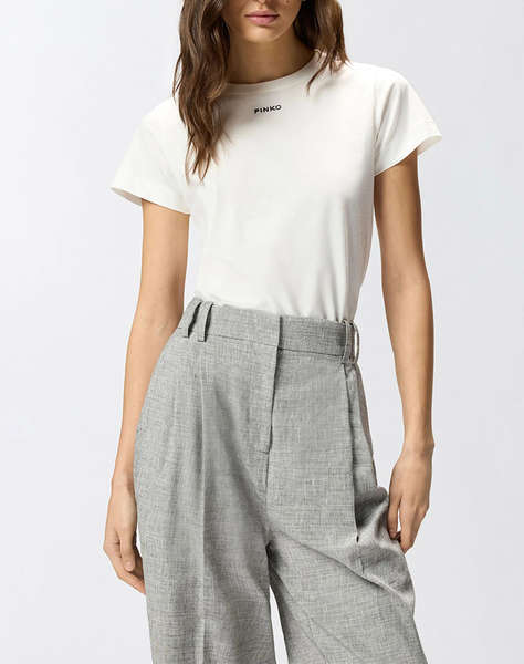 PINKO BASICO T-SHIRT JERSEY LOGO STA