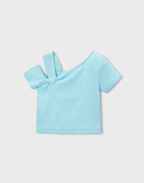 MAYORAL BLOUSE SHORT SLEEVE ASYMMETRICAL