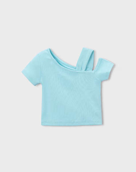 MAYORAL BLOUSE SHORT SLEEVE ASYMMETRICAL