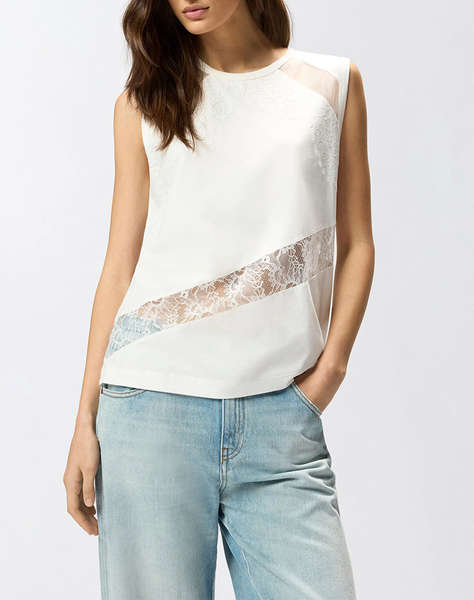 PINKO MOLLY MAGLIA JERSEY COTONE CON