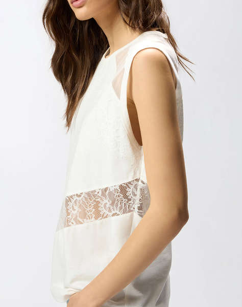PINKO MOLLY MAGLIA JERSEY COTONE CON