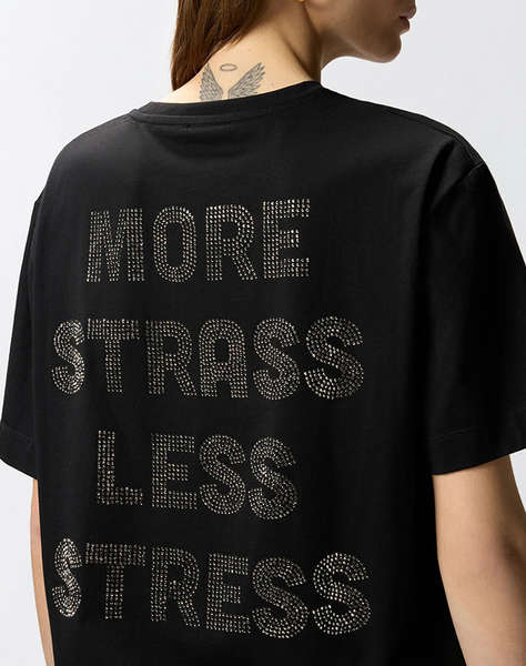 PINKO STREPITOSO T-SHIRT JERSEY LOGO