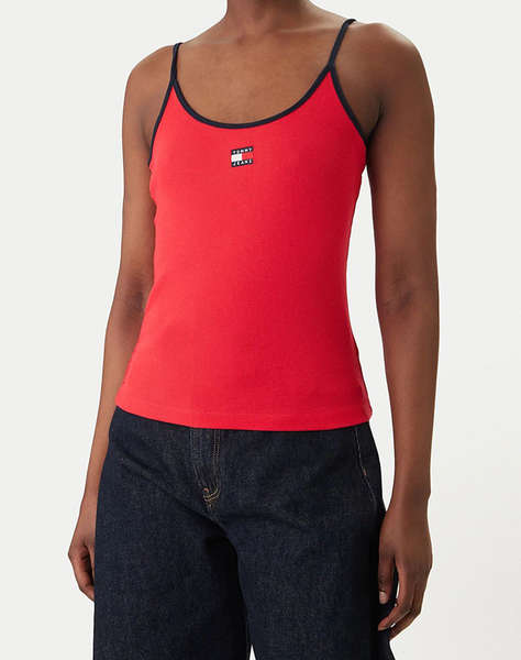 TOMMY JEANS TJW SLIM BADGE STRAPPY TOP