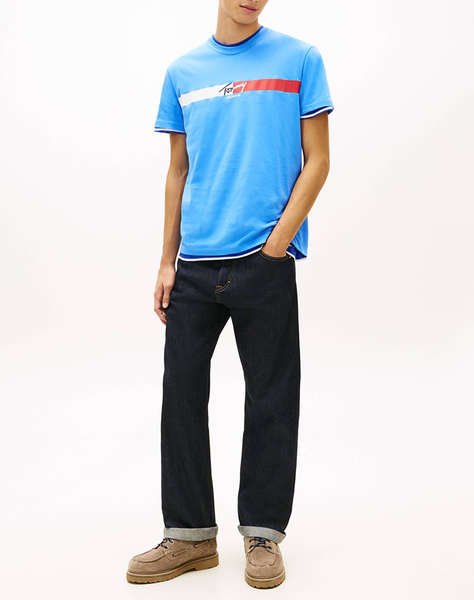 TOMMY JEANS TJM REG SIGNATURE STRIPE T EXT