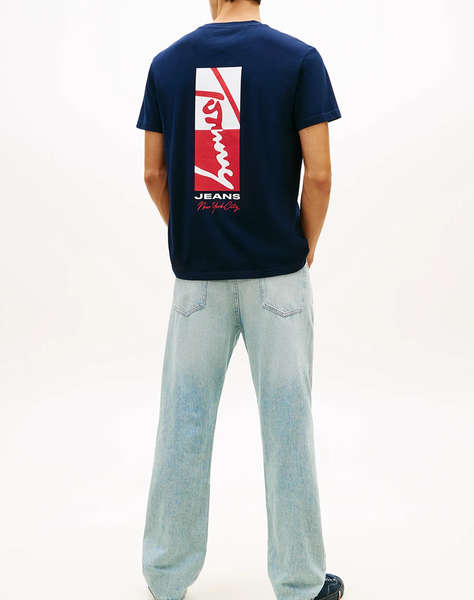TOMMY JEANS TJM REG SIGN BLOCK SS TEE EXT