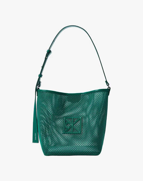 CALVIN KLEIN JEANS EMBLEM MESH BUCKET