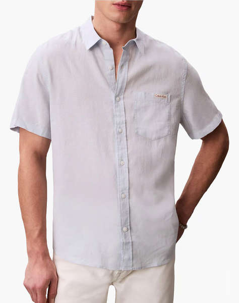 CALVIN KLEIN JEANS SS SOLID CAUSAL LINEN CLASSIC SH