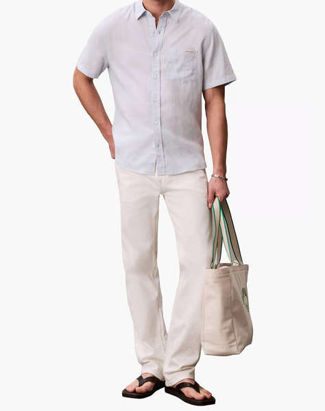 CALVIN KLEIN JEANS SS SOLID CAUSAL LINEN CLASSIC SH