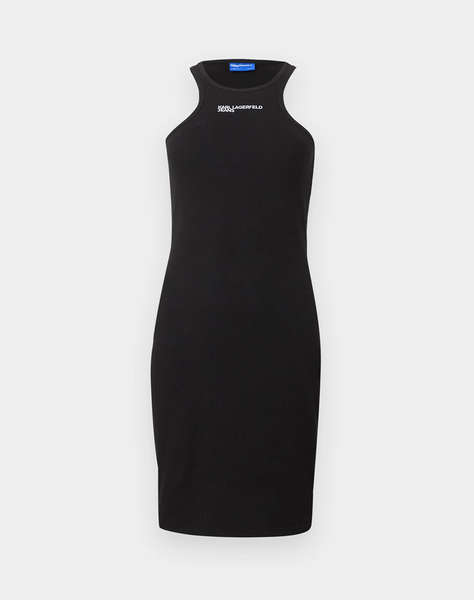 KARL LAGERFELD JEANS KLJ RIBBED LOGO DRESS