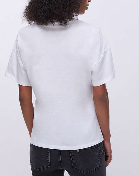 LIU JO WHITE_WA6J17_T-SHIRT MODA M/C ЖЕНСКА БЛУЗА